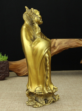 纯铜佛像达摩老祖家居供奉摆件