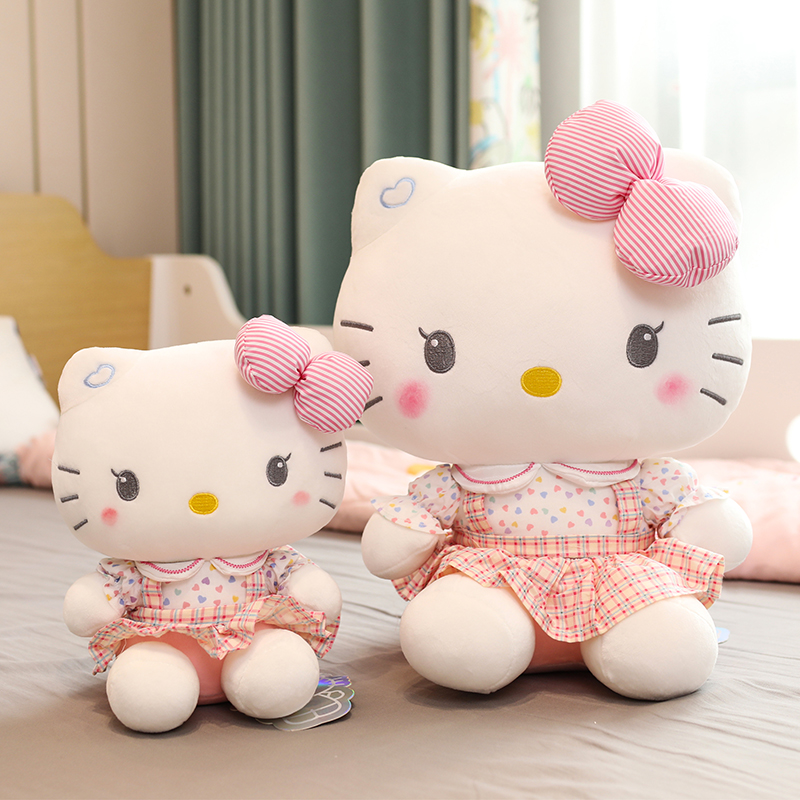 hello kitty公仔玩偶凯蒂猫毛绒玩具哈喽kt娃娃holle女孩生日礼物 - 图1