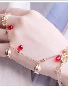 戒指一体新娘复古宫廷风装饰手链