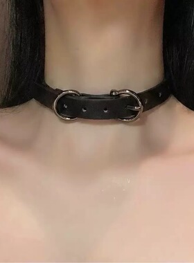 温感变色项链颈带y2k项圈女choker链条脖圈颈链颈圈超辣链子颈环