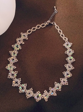 白色超仙脖子饰品新娘珍珠项链