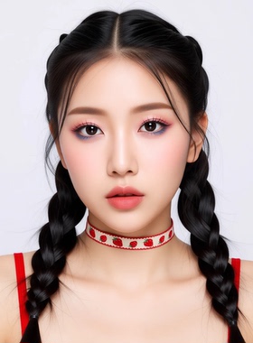 多巴胺项链花朵项圈可爱闺蜜锁骨链儿童choker复古草莓配饰彩色