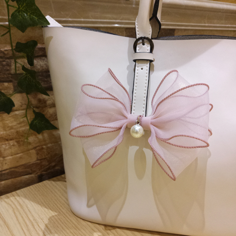 韩版纯手工蝴蝶结发夹日系公主后脑勺发卡发圈气质顶夹马尾夹发饰 - 图3