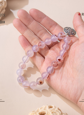 净莲梵尘男女款玛瑙单圈手串手链