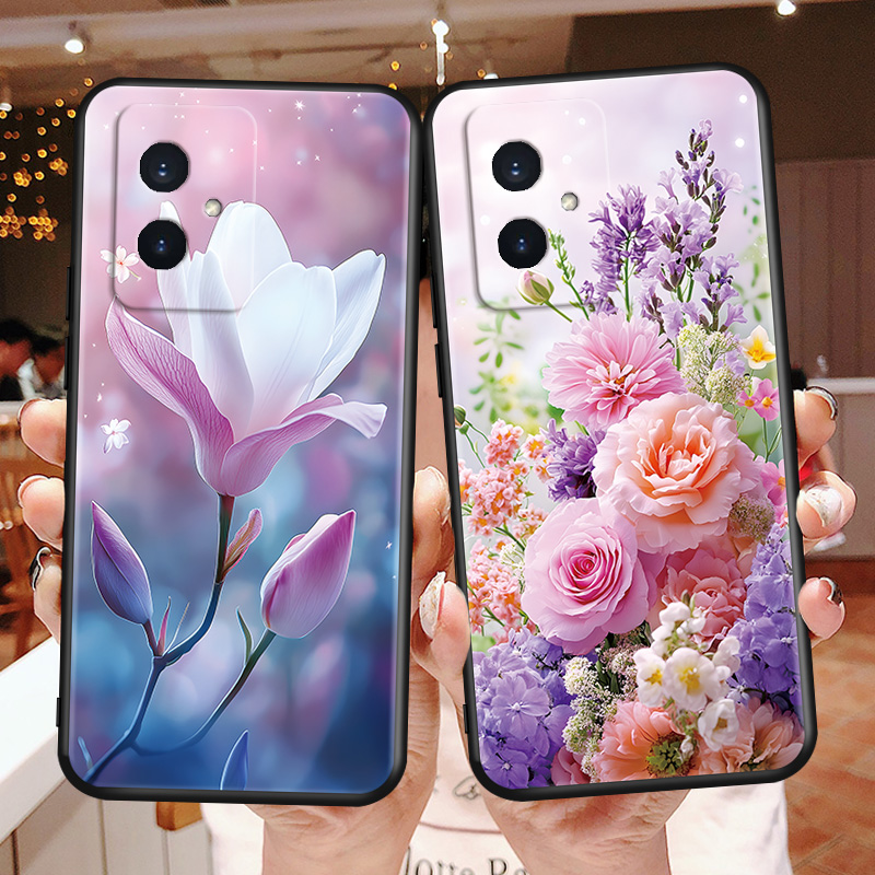 luckrider适用于华为荣耀100缤纷春色honor100彩绘手机外壳honor 100软硅胶maa-an00超好看保护套。荣誉100不 - 图1