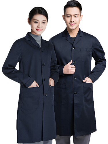 工作服大褂灰色衣服罩衣防尘工衣长款劳保服上衣物业搬运外套印字 - 图3
