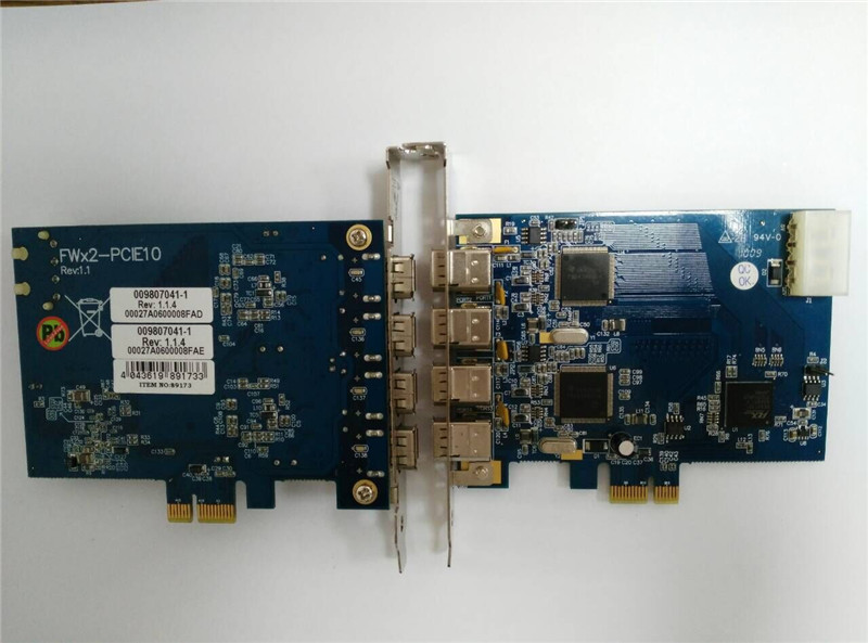 IOI台湾1394A采集卡FW×2-PCIE10两路实时FW2-PCIE10采集卡现货-图1