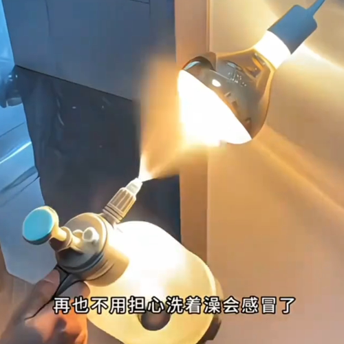 三插头275W浴霸风暖一体 洗澡间陶瓷耐高温万向移动式暖灯取暖器 - 图2