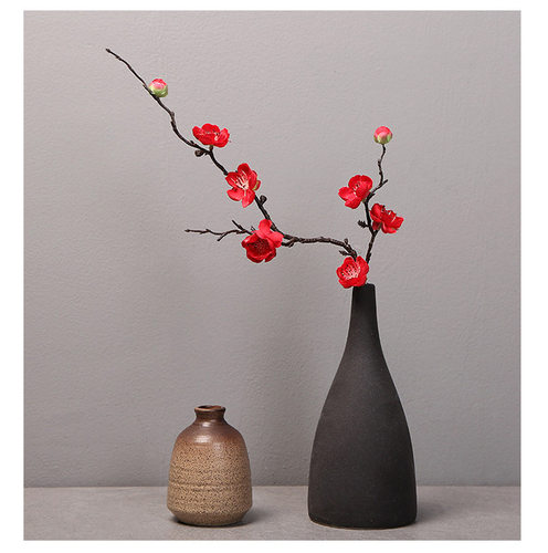 仿真梅花枝腊梅桃花汉服拍照道具中式家居客厅装饰插花餐桌摆件 - 图0