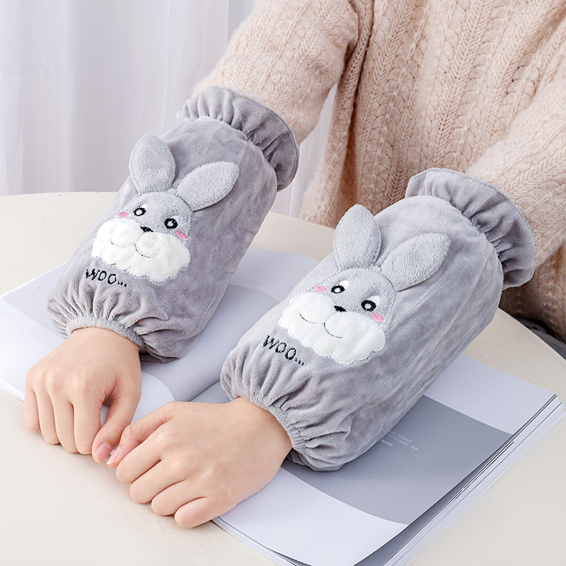 高级感袖套女2025新款冬女士耐脏护袖羽绒服洋气工作上班专用女式 - 图0