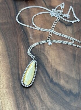 欧美外贸原单品牌孤品森女文艺范复古VINTAGE项链高级感毛衣链