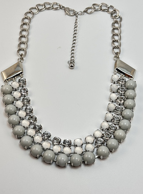 锁骨链多层气质名媛小众琉璃珍珠