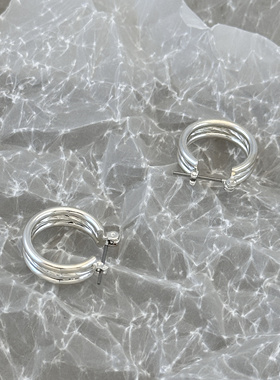 日韩时尚个性轻奢气质简约干练ol高级感小众设计女耳环冷淡风耳饰