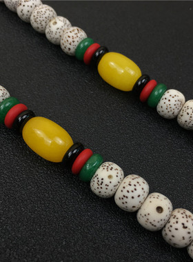 海南菩提正月全套纯天然佛珠项链