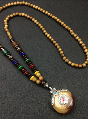 文艺古风项链毛衣链吊坠挂件