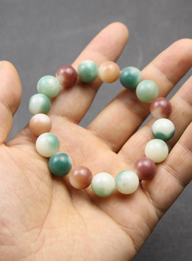 菩提根手串清新自然水墨彩手链