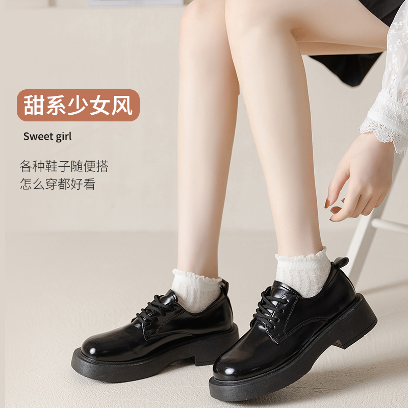 品彩服饰旗舰店白色袜子女短袜纯棉网红袜夏款女士船袜夏季薄款ins潮短筒袜夏天3
