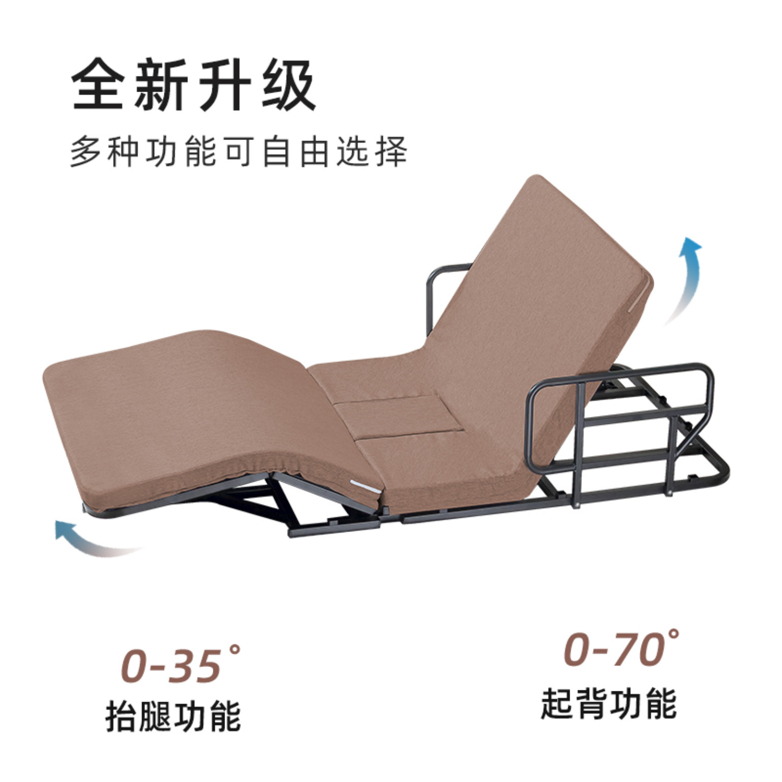 老人家用起床辅助器助力神器电动起背起身侧翻身护理智能升降床垫,淘宝优惠券,粉丝福利购,淘宝优惠卷