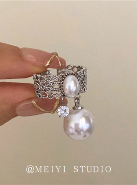 MEIYIJEJORY女合金珍珠日韩戒指