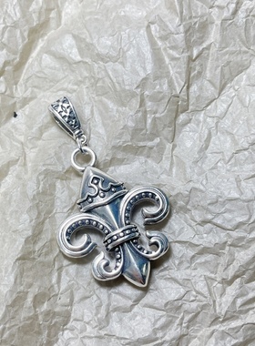 S925潮牌复古船锚皇冠吊坠