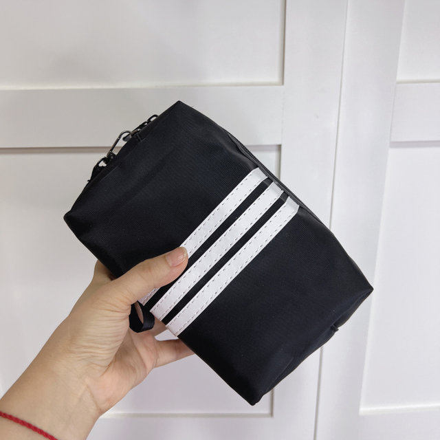Simple black and white handbag makeup bag for women multifunctional