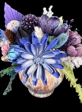 360°多面观手工干花花束永生花