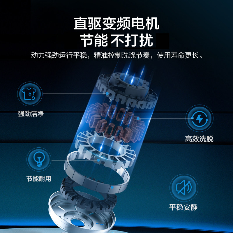 【初见】美的10kg全自动家用洗衣机 美的洗衣机洗衣机