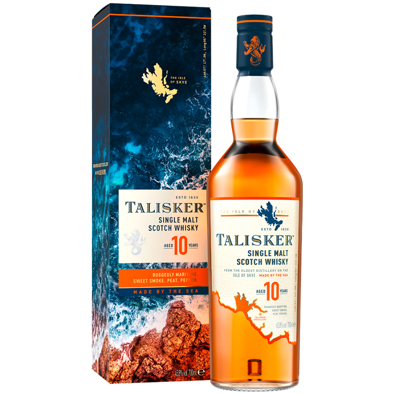 御玖轩 Talisker泰斯卡10年700ml单一麦芽苏格兰威士忌进口洋酒-图3