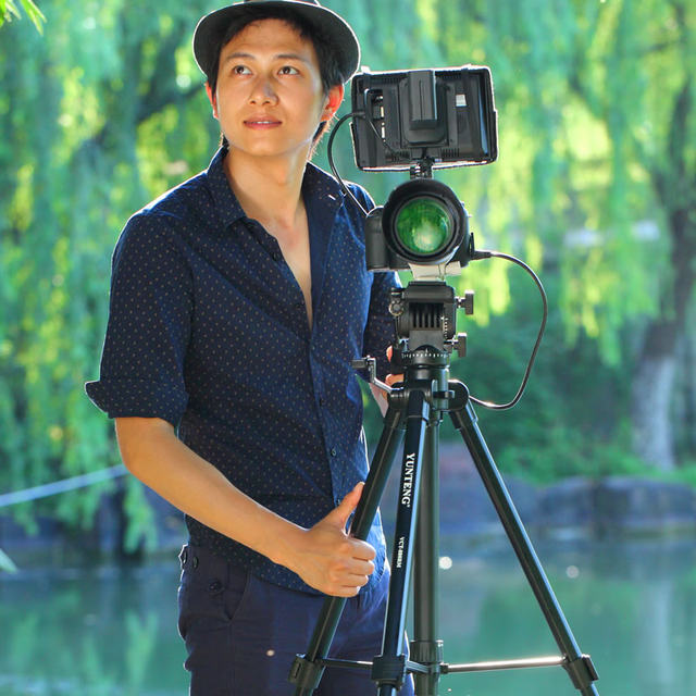 Yunteng tripod professional damping gimbal SLR vertical shot