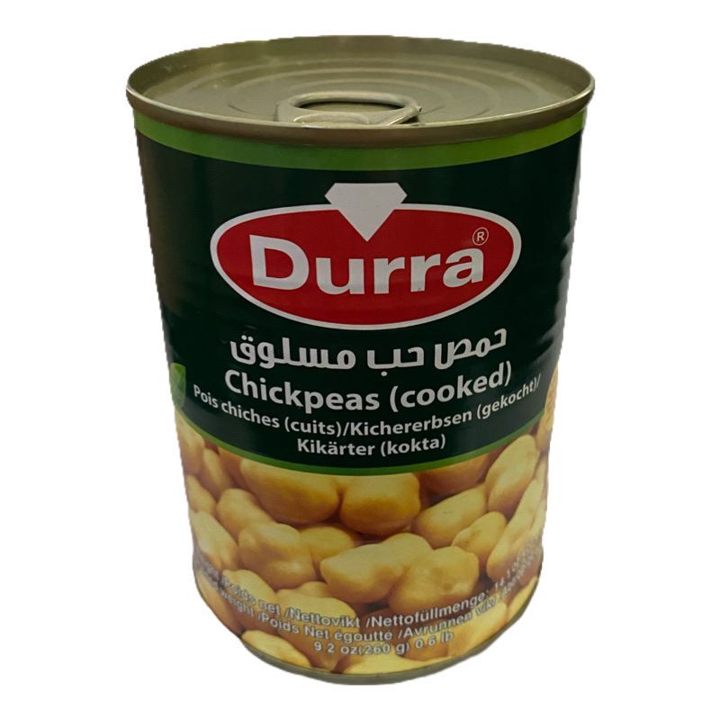 DURRA CHICKPEAS COOKED CANNED中东阿拉伯鹰嘴豆罐头沙拉即食装-图3