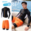 Men's large size sun protection quick-drying long-sleeved wetsuit
