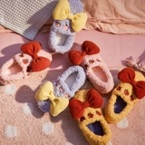 Зимние тапочки, сумка для обуви, удобная обувь для беременных с бантиком, туфли, семейный стиль