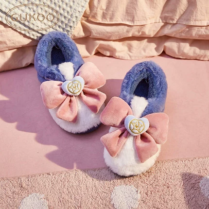 Зимние тапочки, сумка для обуви, удобная обувь для беременных с бантиком, семейный стиль