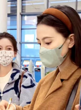 高圆圆同款丝绒发箍超显白秋冬