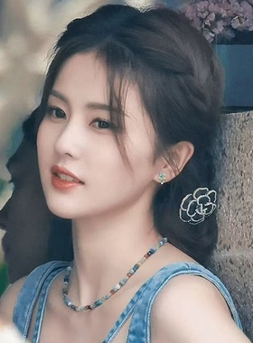 宁安如梦白鹿同款彩色串珠项链春夏新款泫雅风小众设计感时尚百搭