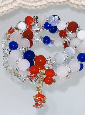 ch国拟手链瓷法联印象周边五常拟人手链饰品双圈叠戴饰品ch美ch瓷