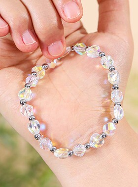 2024年新款手串珠七彩水晶小众