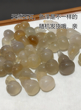 珞石天然玉髓葫芦串珠项链女国风