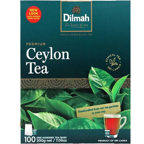 迪尔玛Dilmah茶 原味锡兰红茶100包袋泡茶裸茶包烘培奶茶饮实惠装 - 图3