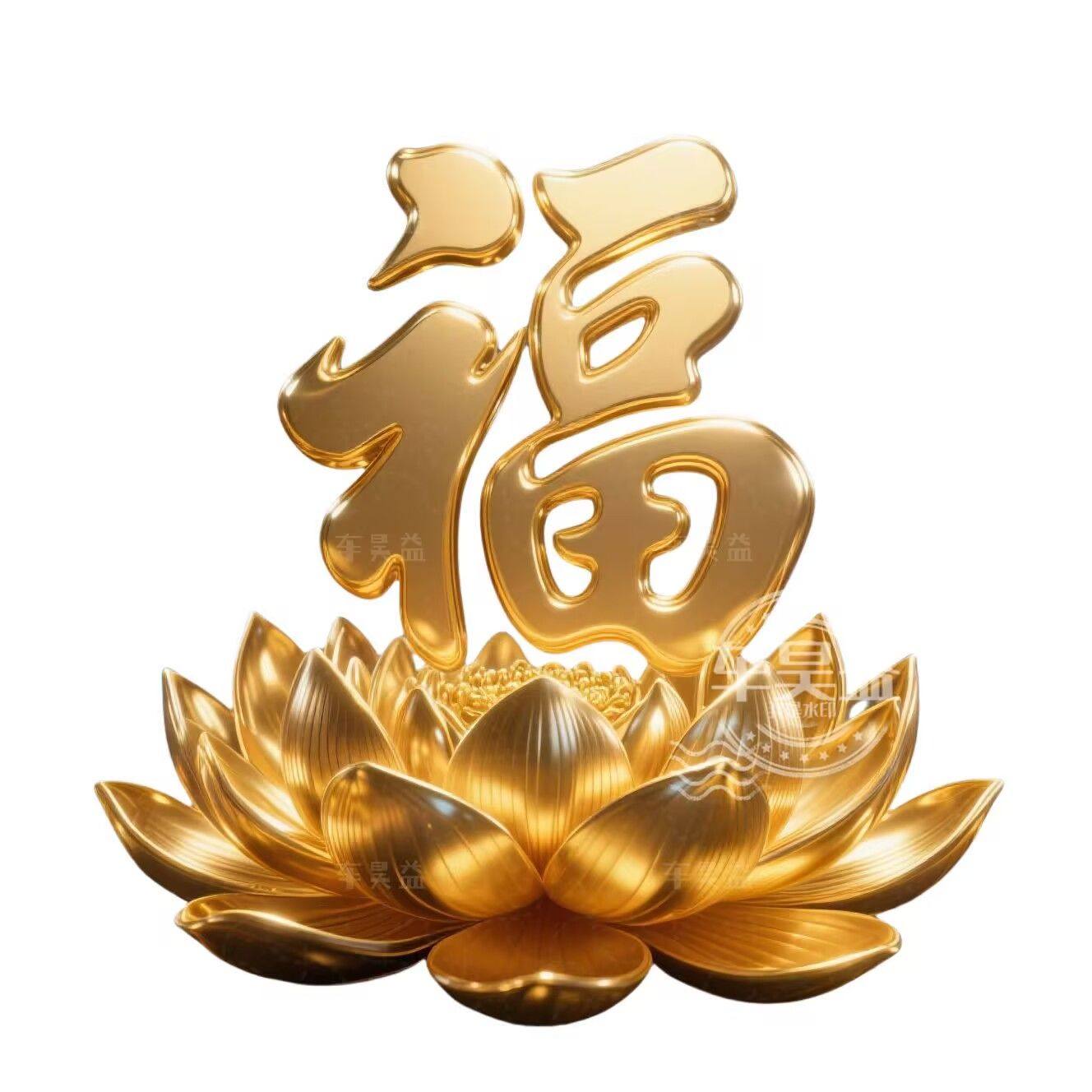 金色莲花福字贴纸客厅玄关墙上贴画福字平安幸福门贴新年装饰贴纸,淘宝优惠券,粉丝福利购,淘宝优惠卷