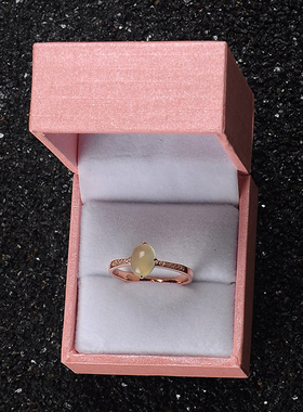 寻她女葡萄石原创纯净体戒指