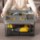 Transparent finishing of tool box hardware