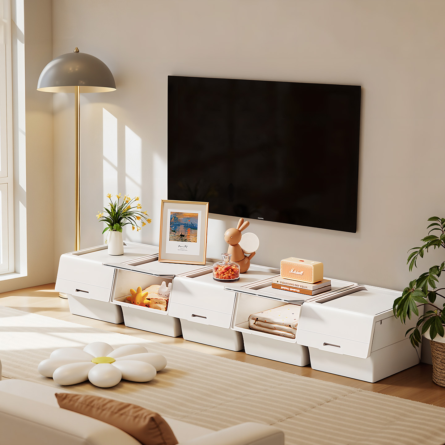 佳帮手儿童收纳柜客厅置物柜宝宝玩具收纳架婴儿架玩具零食储物柜 - 图2