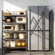 Jia Bangshang carbon steel gap installation-free kitchen storage rack
