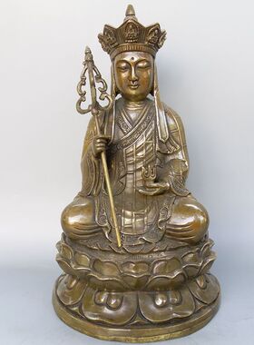 荣华富贵招财黄铜客厅供奉菩萨像