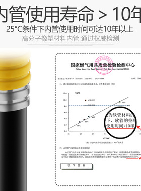 斐格金属包覆燃气软管防爆耐用