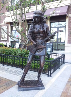 音乐人物户外工艺品城市雕塑