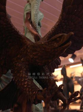 雄鹰展翅动物摆件宾馆工艺品
