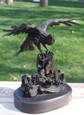 雄鹰展翅动物摆件宾馆工艺品