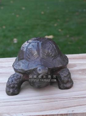 乌龟玄关祝寿礼品林先铜摆件雕塑